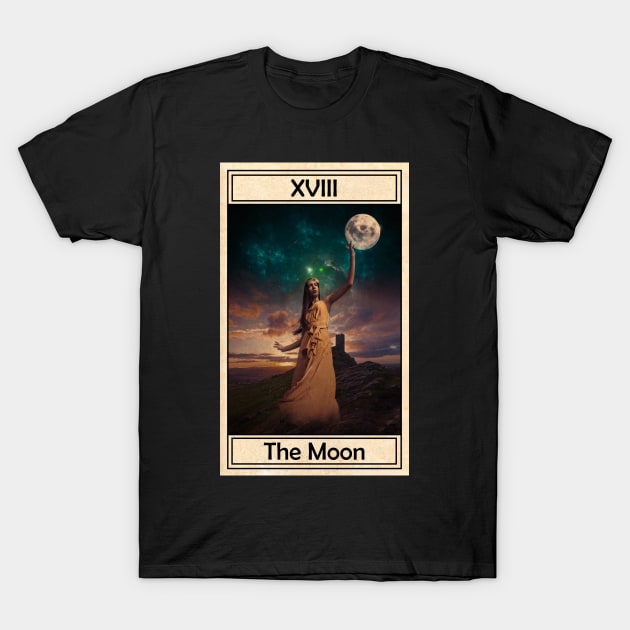 The Moon T-Shirt by Gwraggedann